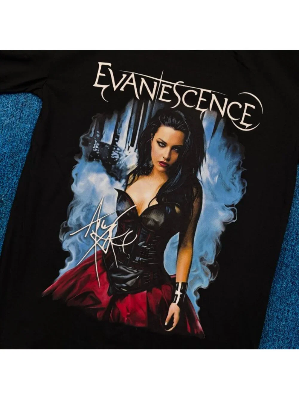 Evanescence Amy Lee Fallen Album Poster Inustrial Rock Tee L